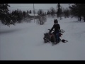 mini atv with track 125cc on deep snow