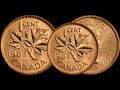 4 EXTREMELY VALUABLE 1CENT CANADIAN COINS WORTH MONEY - RARE CANADIAN COINS TO LOOK FOR!