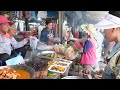 Food Rural TV, Cambodian Countryside Street Food Tour - Plenty Yummy Grilled Meat, Palm Cake