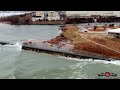 GONE! Houses Washing Away As Sea Walls Fail Gale Force Winds Hit River Walk Dunes 4K Drone Footage