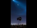 SpaceX Falcon 9 over Downtown Los Angeles