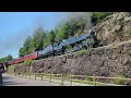 Reading and Northern 2102 blasting through White Haven, PA. 6/22/24