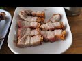Amazing Jar BBQ, smoky chicken and crispy pork over charcoal | thai street food