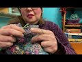 Crocheting with hand spun art yarn | No Talking