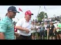 Donald Trump at LIV Golf tournament