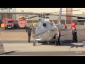 Impressive landing Agusta A109S at London Heliport taxi refuelling  and stay at Verta Hotel