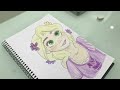 ✏️Desenhando a princesa Rapunzel da Disney💜