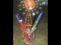Plastic bottle pencil holder // How to make a pen stand from plastic bottle