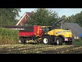 Mais hakselen door loonbedrijf Bouwhuis met New Holland FR550 + 2 New Holland T7.270 - Deel 1 (2020)