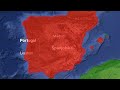 Reconquista in 45 seconds using Google Earth