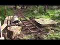 All Aboard The Poo Train! (Amazing wheelbarrow transporter in action..)