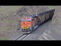 Empty Coal Cars On Trinidad Hill - BNSF Columbia Subdivision - MOV 0146