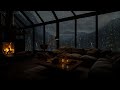 Soothing Rain and Fireplace Sounds for Sleep and Study, Good Night Sleep 🌧️Dreamy Drizzles