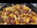 Southern Fried Cabbage Recipe |  Southern Fried Cabbage With Sausage