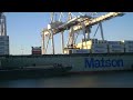 Bay Area Container Ship Spotting - Matson Lines Matsonia and Manoa at Oakland  June 17, 2013