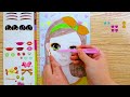 [Paper Play] 미미 메이크업 박스 | 예쁜 소녀들을 색칠하고 스티커로 메이크업 하기 | Mimi Make Up Box | Make Up Sticker Book