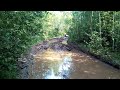 Tractor stuck in deep mud!!! Driving off-road on heavy equipment!!!