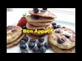 Banana and blueberry pancakes recipe with oatmeal