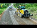 UPDATE a new project!! Complete 90%, Gravel Spreading by Motor Grader SANY STG190C - 8S