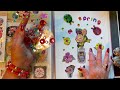 Fabulous, Sticky Stickers! (No talking version) Adding spring & summer stickers to album! ASMR