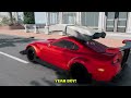 Supra Drifting between AI Traffic in BeamNG...