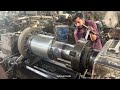 Machining process of Huge Pinion Shaft with 100yrs Old Technology