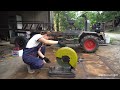 Repair and restore 1000 kg truck. Make a spring seat and battery holder