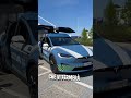 Ecco la TESLA MODEL X della POLIZIA! 🚨👮‍♂️ #shorts