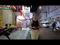 Vietnam Ho Chi Minh City nightlife weekend street scene, night walk