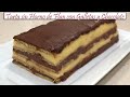 Tarta Sin Horno de Flan con Galletas y Chocolate | Receta de Cocina en Familia