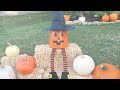 Grab Dollar Tree Hula Hoops & Placemats To Make Quick Outdoor DIY Decorations For Halloween Or Fall