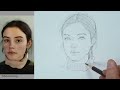 How to draw a face / step by step / draw with me