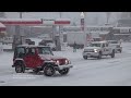 Snow storm traffic chaos Sechelt HD