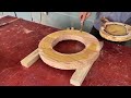 How I Turned A Deformed Wooden Panel Into An Artful Table - Unique Way To Cover Wood Flaws With Rope