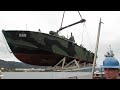 Rare Look at Lifting WW2 PT Boat from water Part 2