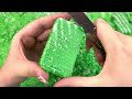 ASMR crushing soap boxes with foam and glitter 💚 Cutting big soap cubes 💚 Oddly satisfying video💚