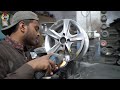 Amazing Technique of Repairing Broken Allory Rim | Restoration Old Alloy Rim of Car.