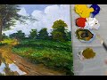 Acrylic Painting/Scenic Painting for Beginners - Step by Step