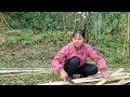 Finishing the roof, roofing with palm leaves | Trieu Thi Senh