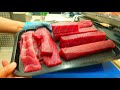 How to cut tuna for sushi and sashimi II cutting tuna for sushi
