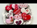 10 Wet-On-Wet Heart Cookies❤ Valentine's Day Cookies
