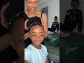 Her 4c hair wash routine / easy kids natural hairstyle / rubber band hairstyle