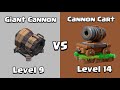 Cannon Family VS Cannon Cart | Clash of Clans