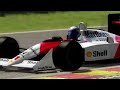 Battle  F1 1988 McLaren-Honda MP4/4 R02 vs Supercars Racing at Spa-Francorchamps