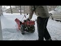 Gravely model L snowblowing, 12-23-2022