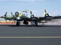 Erickson Aircraft Collection B-17G Chuckie start up friday aftertoon, Airshow of the cascades 2013