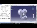 Universal coupling CATIA V5 Tutorial - Fork (Part1)