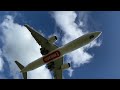 Emirates 777 landing London Stansted 4k 60fps