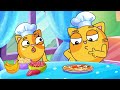 Eat Healthy, Baby Cat! 🍉 Don't Overeat 🌟 Healthy Habits & Funny Cartoon Stories For Kids