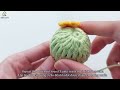 Crochet a Mini Cactus Keychain 🌵 | NHÀ LEN
